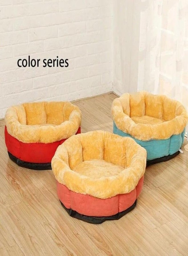 KittuPet Calming Dog Bed with Removable Cover,Anti Anxiety Donut Dog Bed,Plush Round Pet Beds for Large Dogs,Fluffy Faux Fur Dog Bed,Washable Cuddler Dog Bed Color May Vary - Image 5